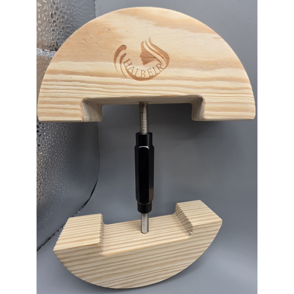 Wooden Hat Stretcher Adjustable Hat Jack Size Expander Wood w/ Metal Screw